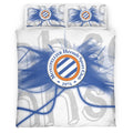 Housse De Couette Montpellier HSC French Football Teams 03 Parure de lit Ensemble De Literie