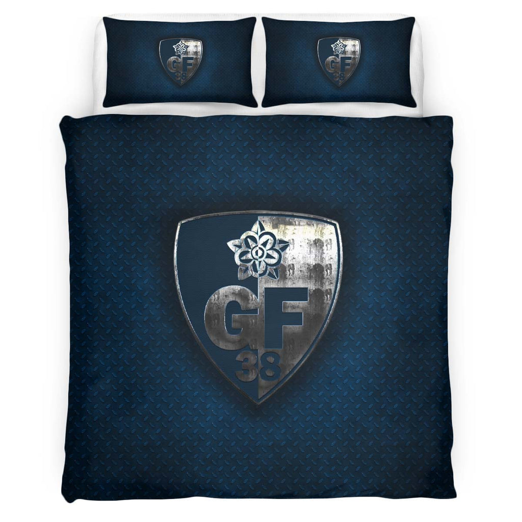 Housse De Couette GF 38 Grenoble Foot 38 French Football Teams 04 Parure de lit Ensemble De Literie