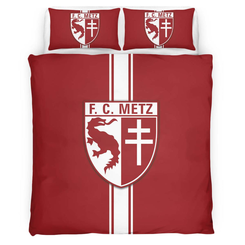Housse De Couette FC Metz French Football Teams 18 Parure de lit Ensemble De Literie