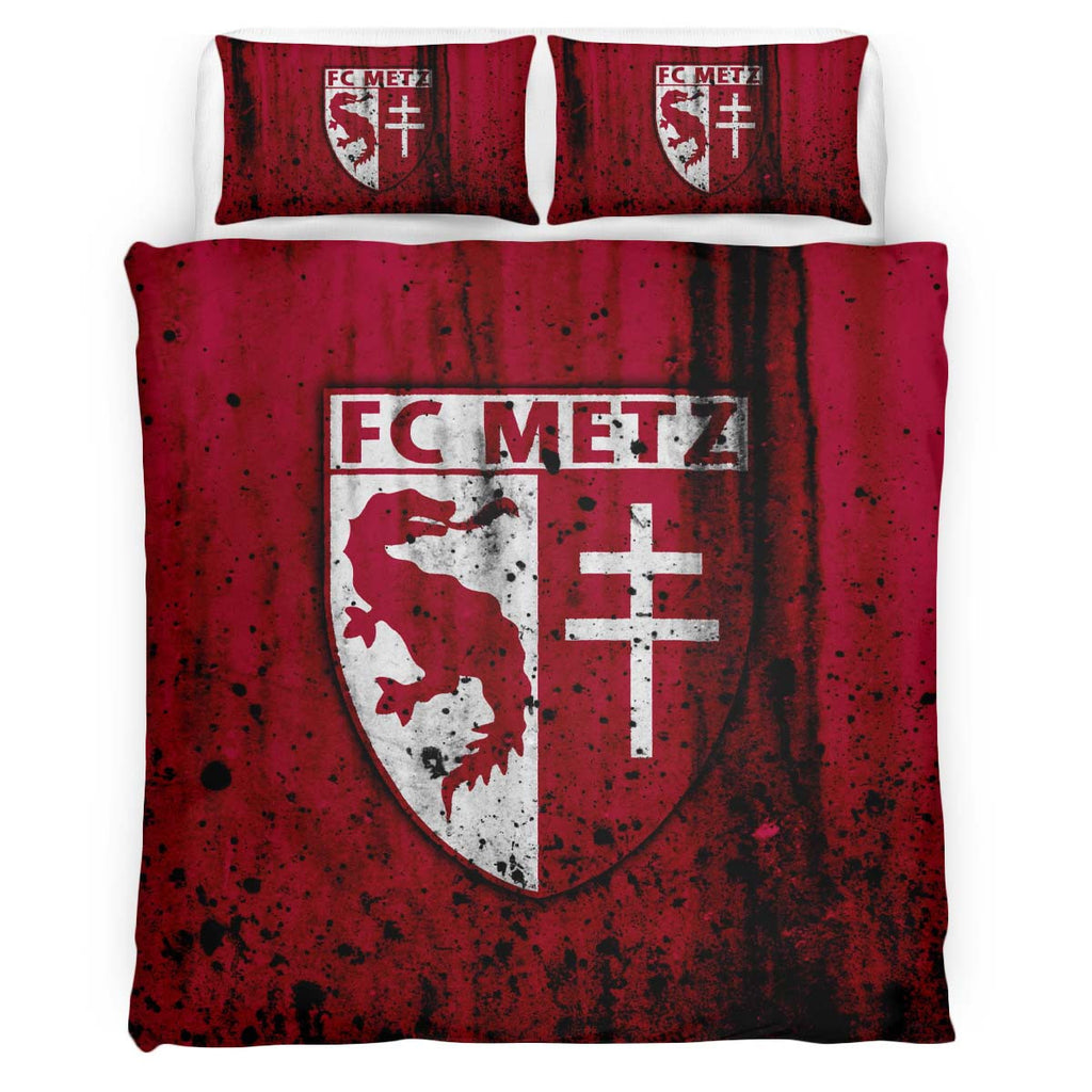 Housse De Couette FC Metz French Football Teams 11 Parure de lit Ensemble De Literie