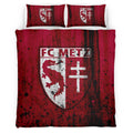 Housse De Couette FC Metz French Football Teams 11 Parure de lit Ensemble De Literie