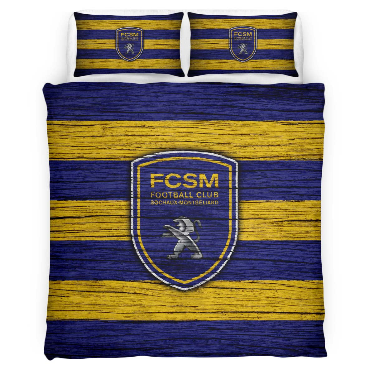 Housse De Couette FCSM FC Sochaux-MontbÃ©liard French Football Teams 05 Parure de lit Ensemble De Literie