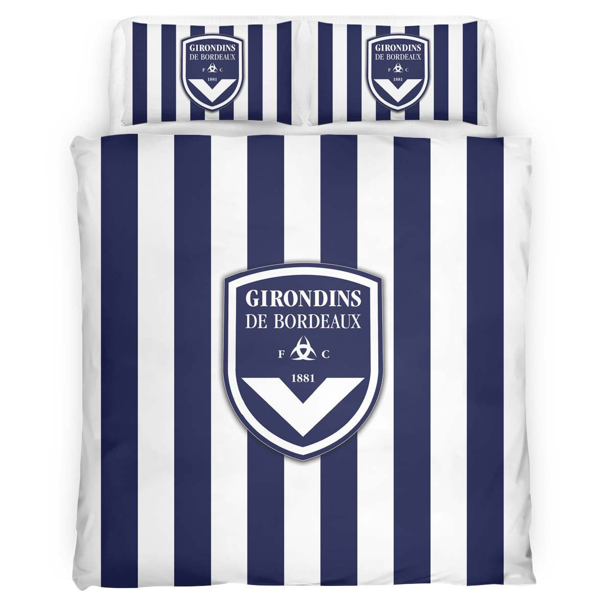 Housse De Couette Girondins de Bordeaux French Football Teams 21 Parure de lit Ensemble De Literie