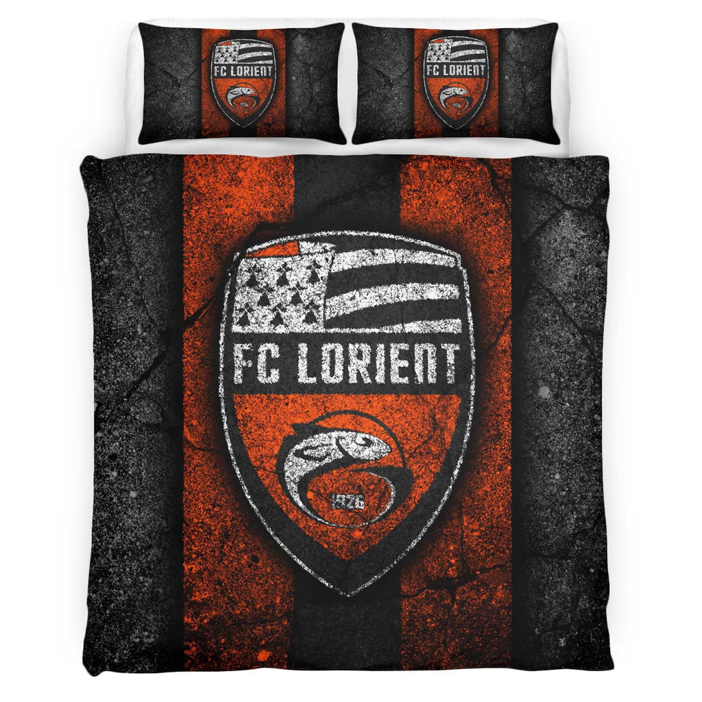 Housse De Couette FC Lorient French Football Teams 09 Parure de lit Ensemble De Literie