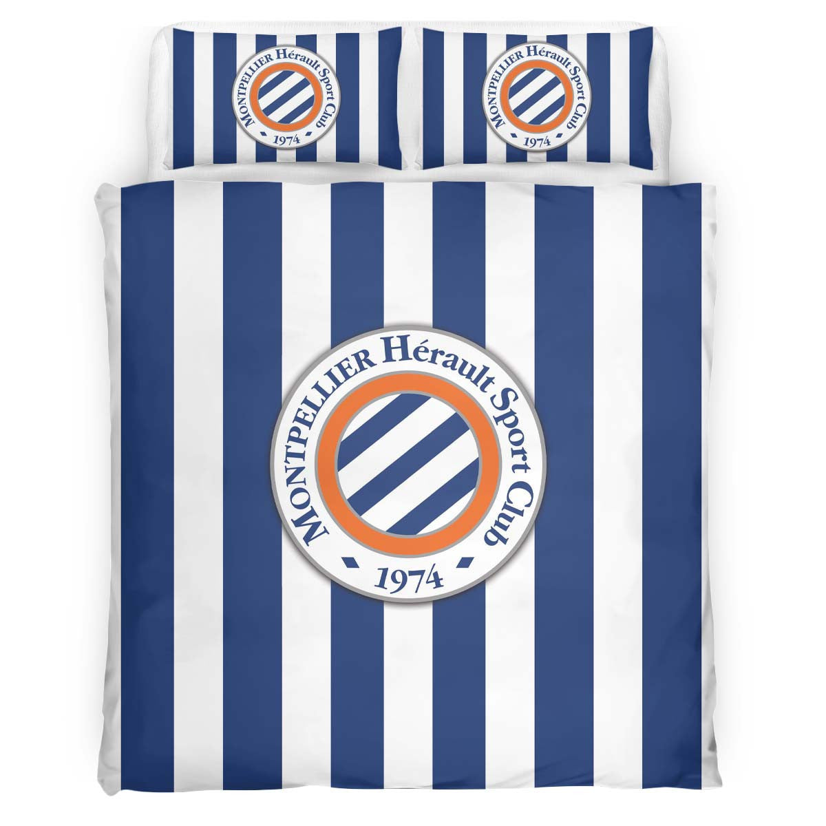 Housse De Couette Montpellier HSC French Football Teams 20 Parure de lit Ensemble De Literie