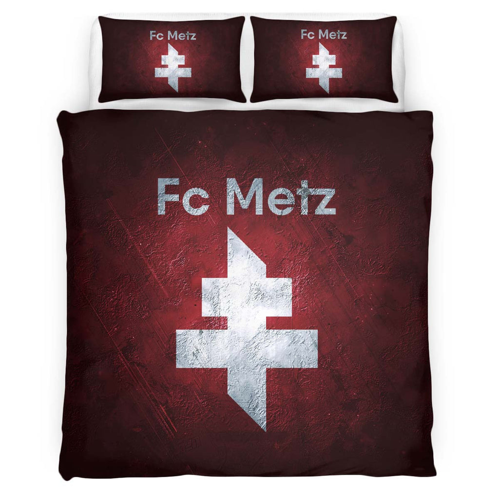 Housse De Couette FC Metz French Football Teams 05 Parure de lit Ensemble De Literie
