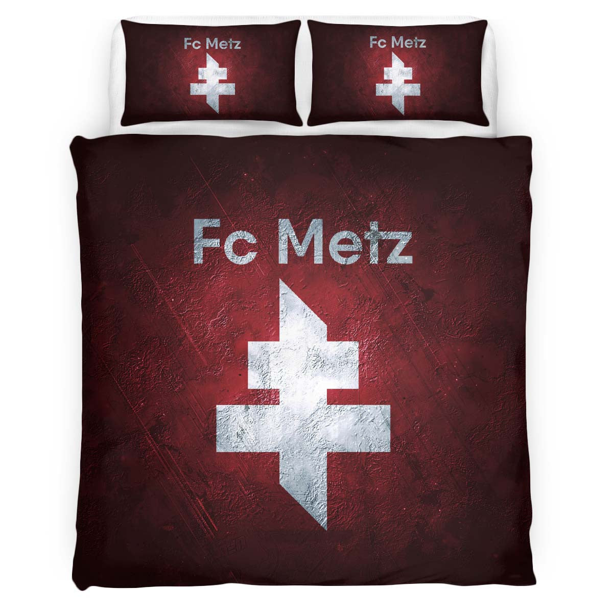 Housse De Couette FC Metz French Football Teams 05 Parure de lit Ensemble De Literie