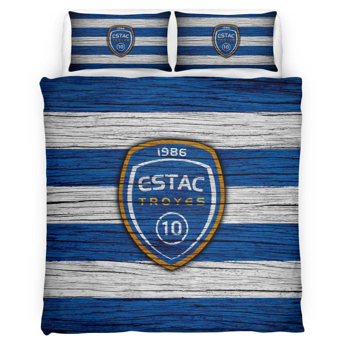 Housse De Couette ESTAC Troyes Football Teams 15 Parure de lit Ensemble De Literie