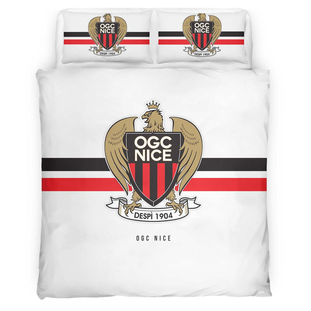 Housse De Couette OGC Nice French Football Teams 07 Parure de lit Ensemble De Literie