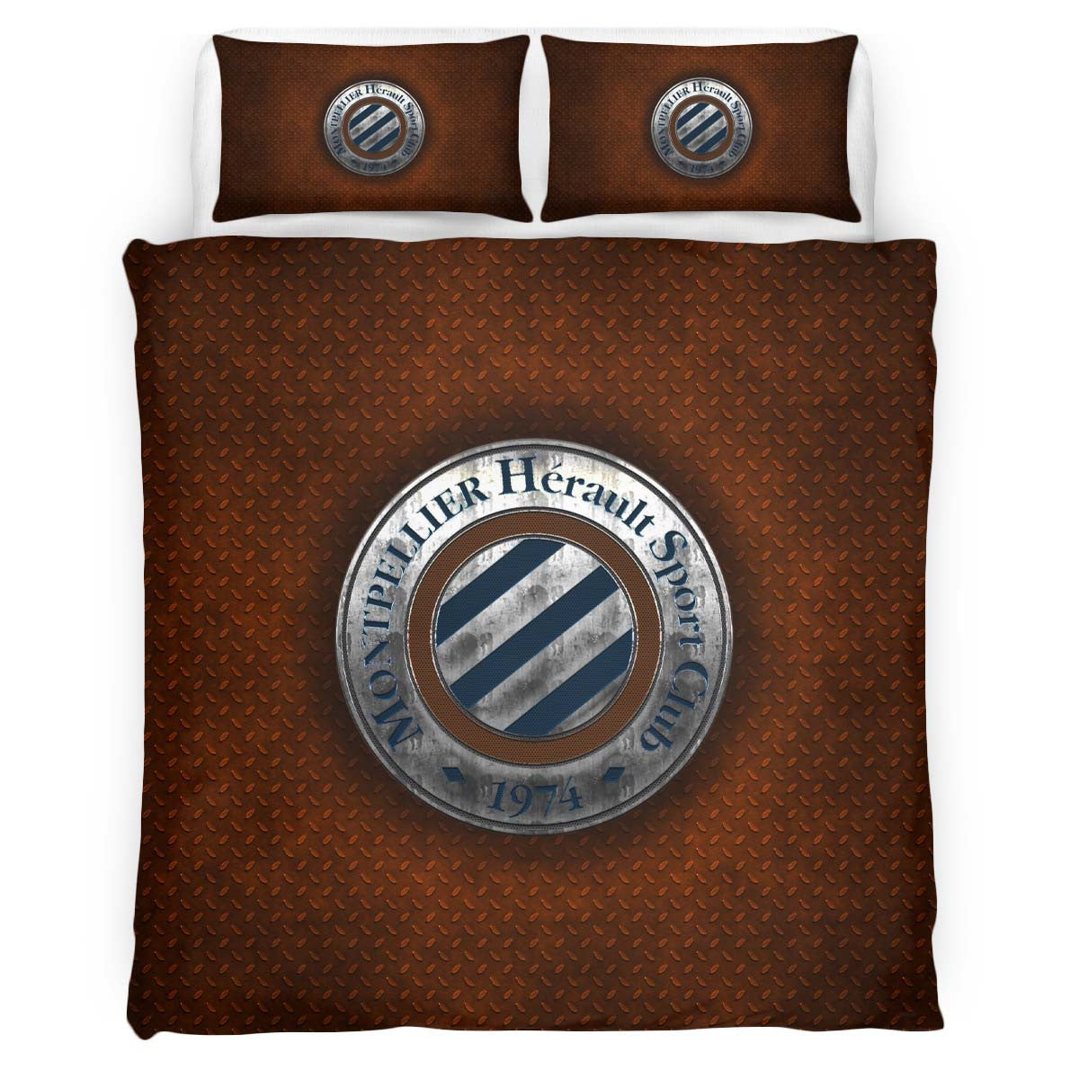 Housse De Couette Montpellier HSC French Football Teams 08 Parure de lit Ensemble De Literie