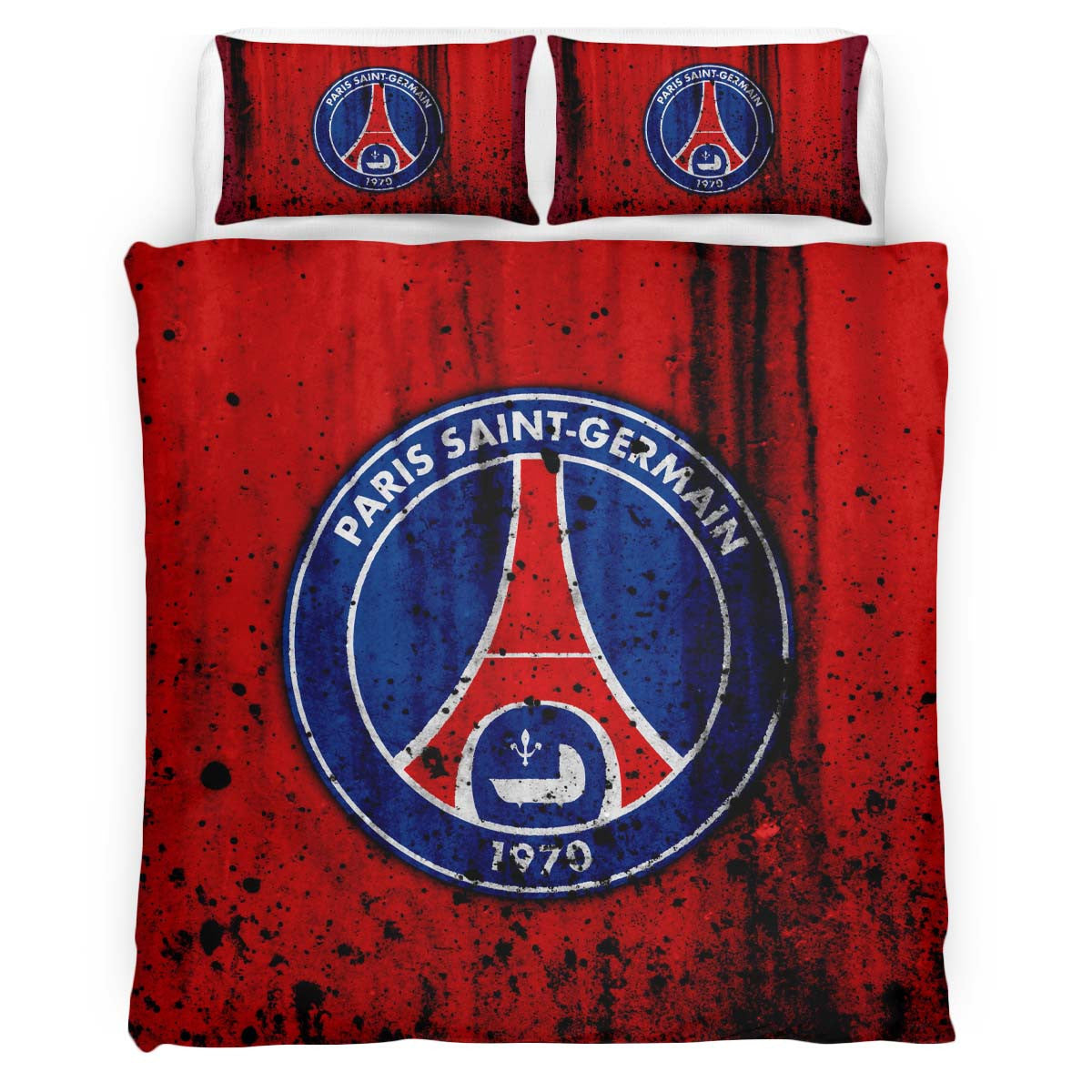 Housse De Couette PSG FC Paris Saint Germain Football Club 25 Parure de lit Ensemble De Literie