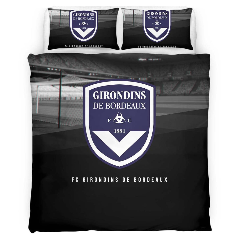 Housse De Couette Girondins de Bordeaux French Football Teams 03 Parure de lit Ensemble De Literie
