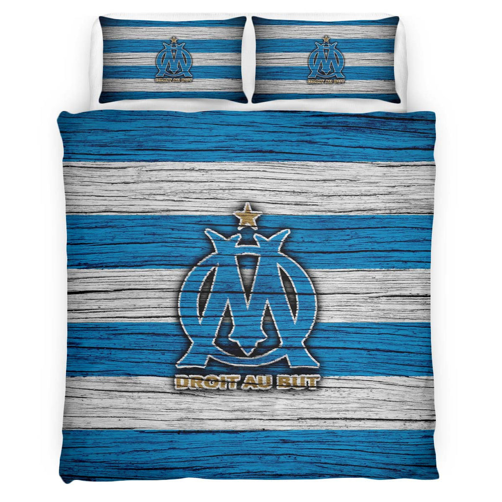 Housse De Couette OM Olympique de Marseille French Football Teams 13 Parure de lit Ensemble De Literie
