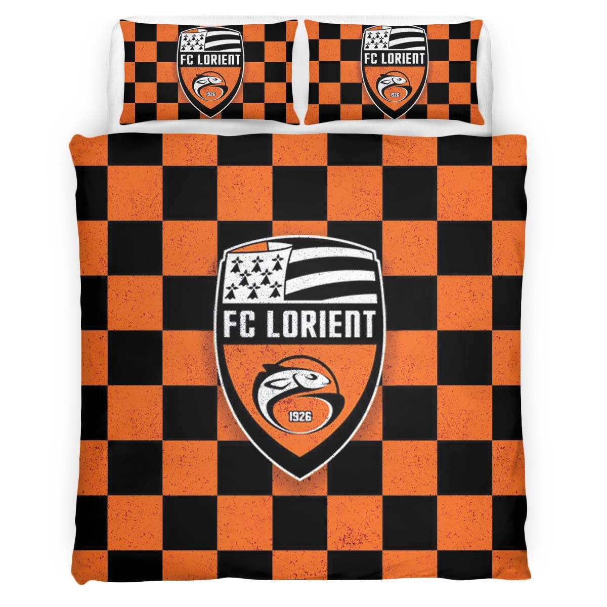 Housse De Couette FC Lorient French Football Teams 12 Parure de lit Ensemble De Literie