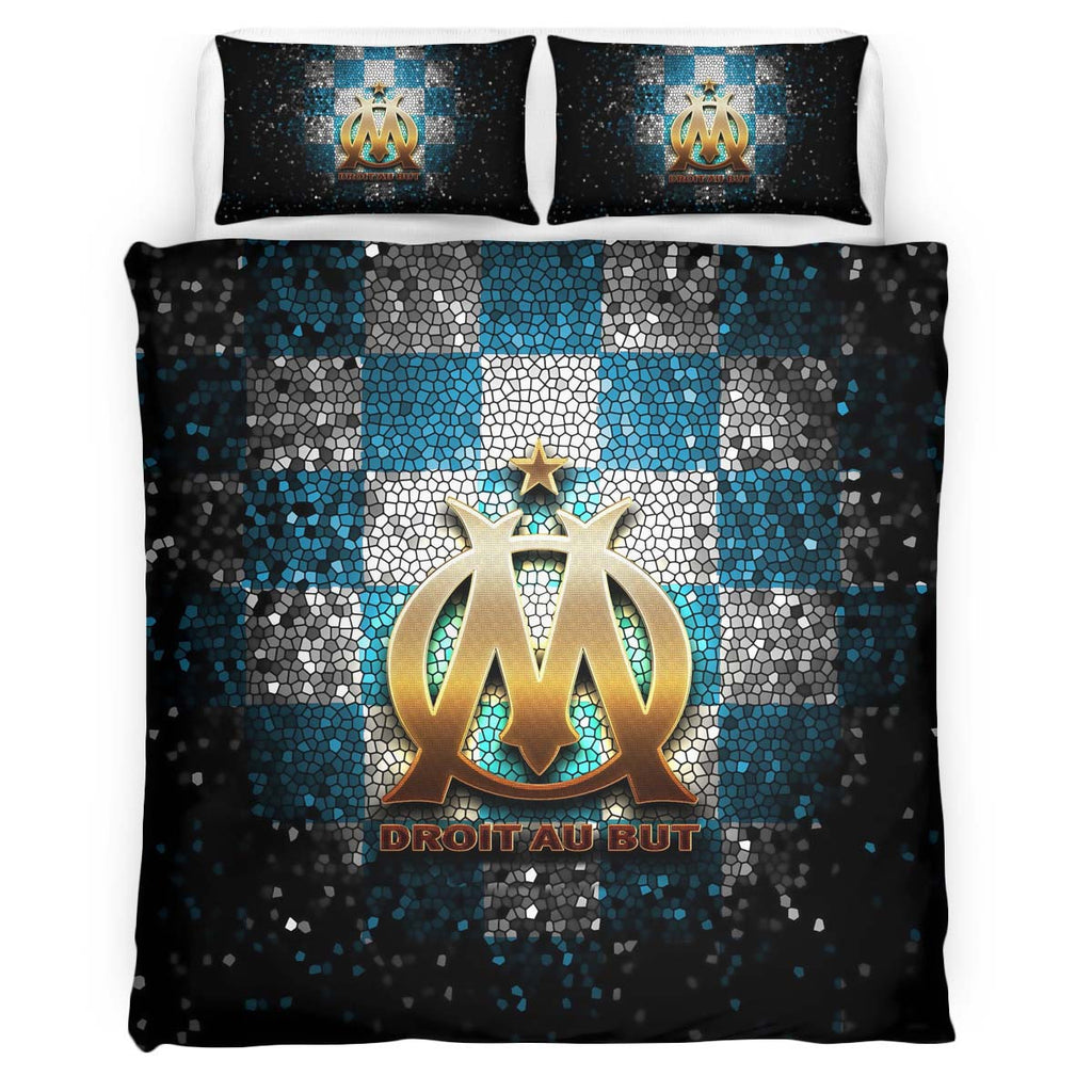Housse De Couette OM Olympique de Marseille French Football Teams 11 Parure de lit Ensemble De Literie