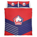 Housse De Couette LOSC Lille OSC French Football Teams 11 Parure de lit Ensemble De Literie