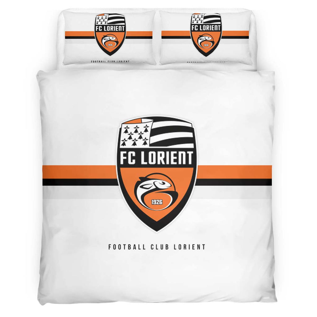 Housse De Couette FC Lorient French Football Teams 14 Parure de lit Ensemble De Literie