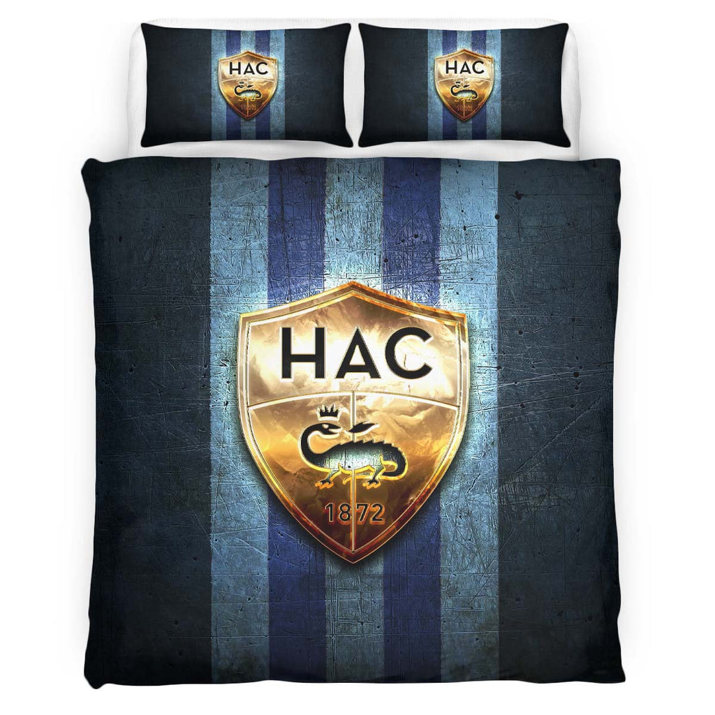 Housse De Couette HAC Le Havre AC French Football Teams 06 Parure de lit Ensemble De Literie