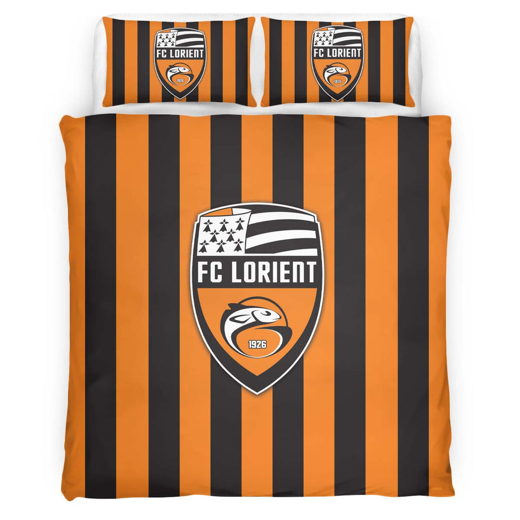 Housse De Couette FC Lorient French Football Teams 17 Parure de lit Ensemble De Literie
