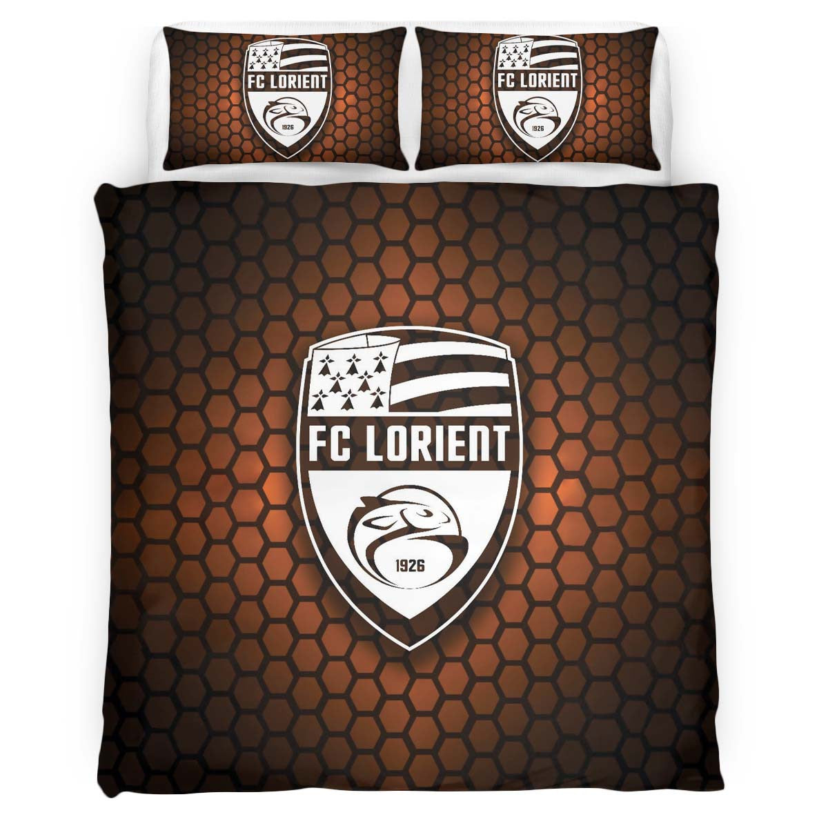 Housse De Couette FC Lorient French Football Teams 13 Parure de lit Ensemble De Literie
