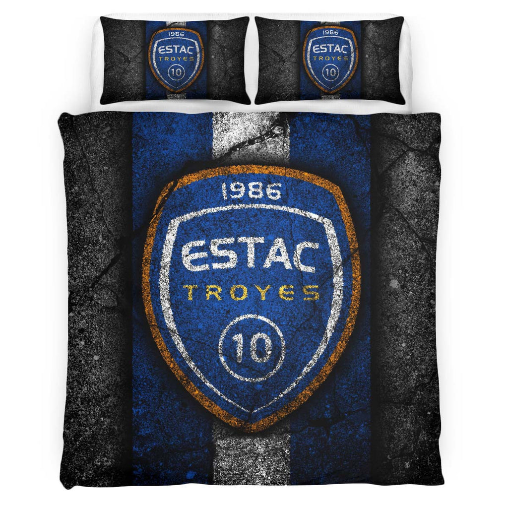 Housse De Couette ESTAC Troyes Football Teams 17 Parure de lit Ensemble De Literie
