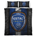Housse De Couette ESTAC Troyes Football Teams 17 Parure de lit Ensemble De Literie