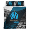 Housse De Couette OM Olympique de Marseille French Football Teams 01 Parure de lit Ensemble De Literie