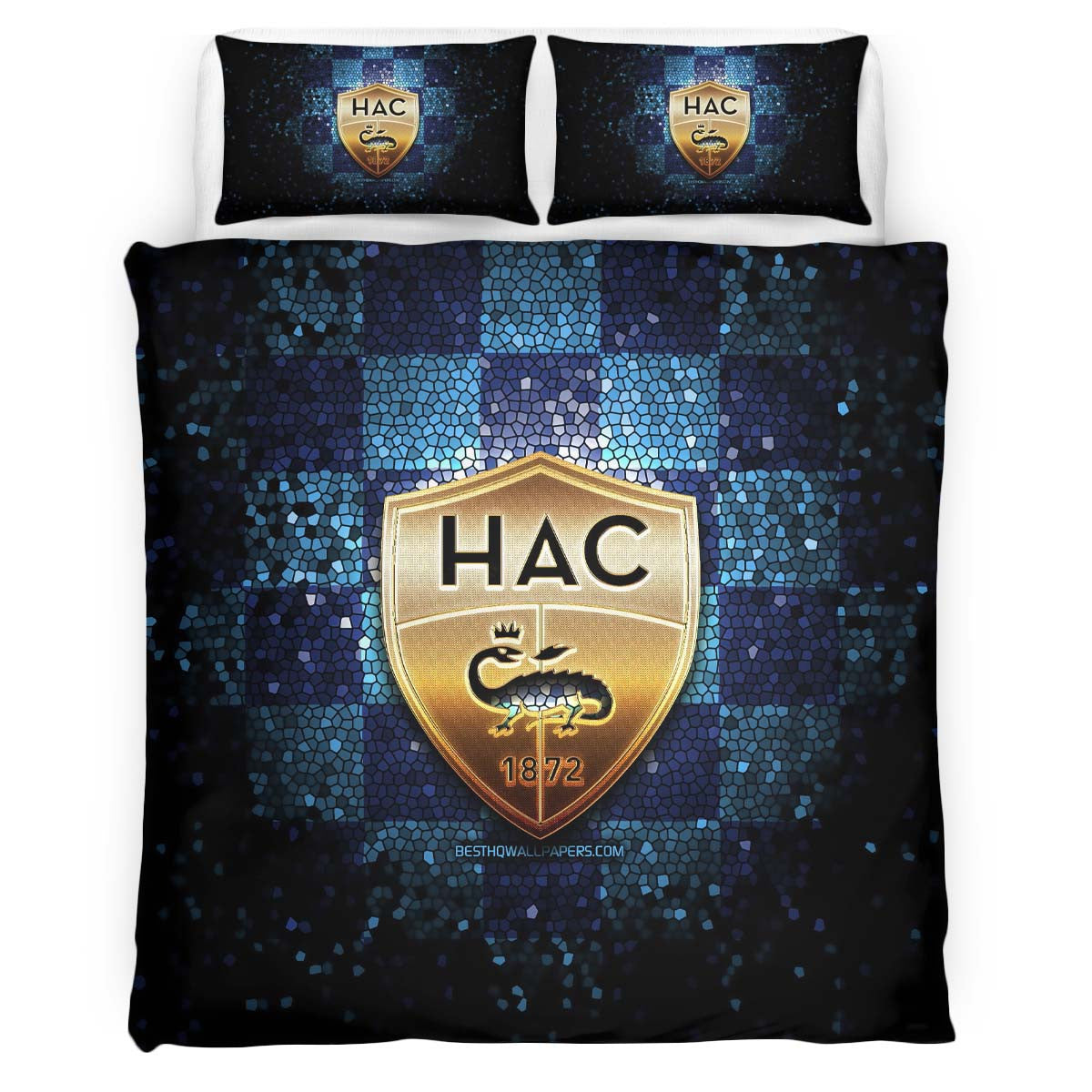 Housse De Couette HAC Le Havre AC French Football Teams 04 Parure de lit Ensemble De Literie