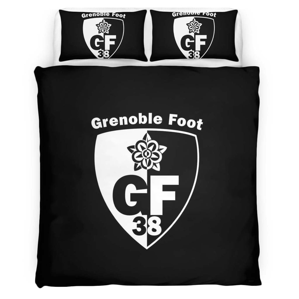 Housse De Couette GF 38 Grenoble Foot 38 French Football Teams 06 Parure de lit Ensemble De Literie
