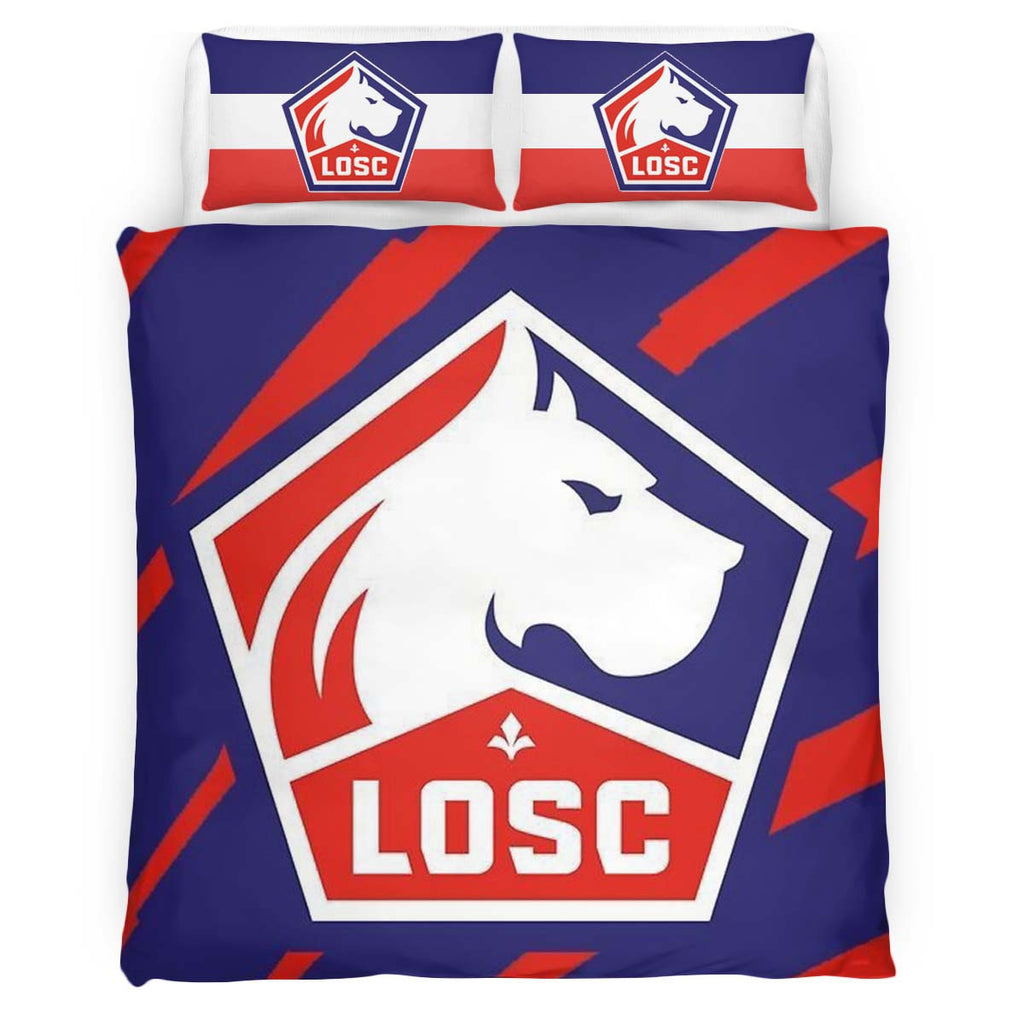 Housse De Couette LOSC Lille OSC French Football Teams 08 Parure de lit Ensemble De Literie