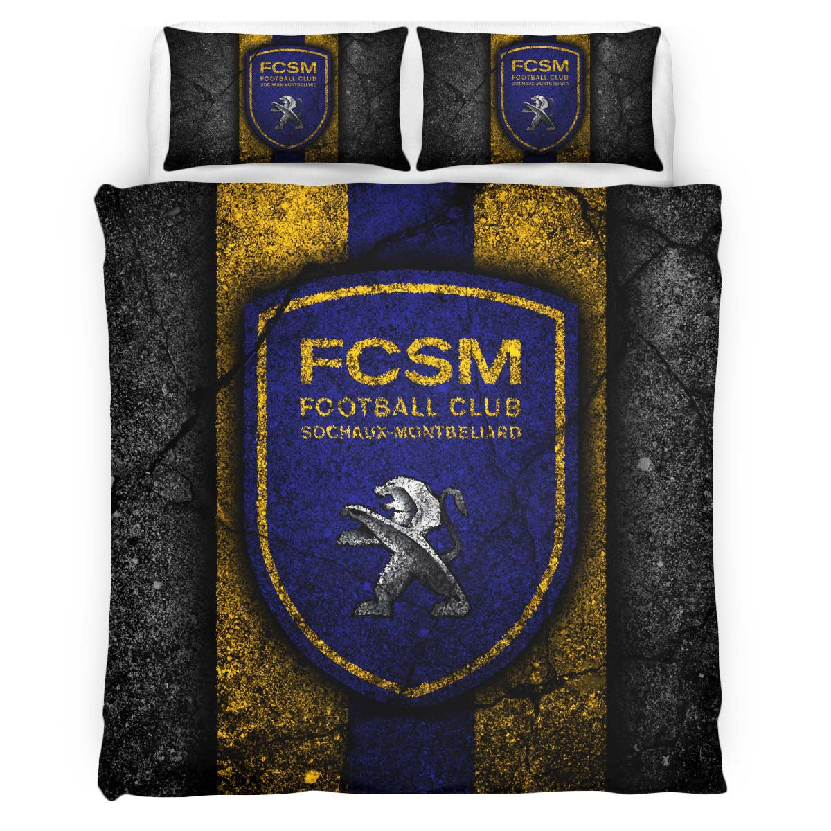 Housse De Couette FCSM FC Sochaux-MontbÃ©liard French Football Teams 03 Parure de lit Ensemble De Literie