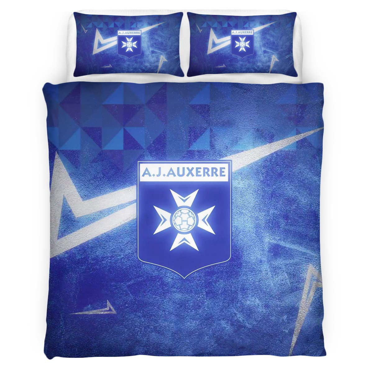 Housse De Couette AJ Auxerre French Football Teams 04 Parure de lit Ensemble De Literie