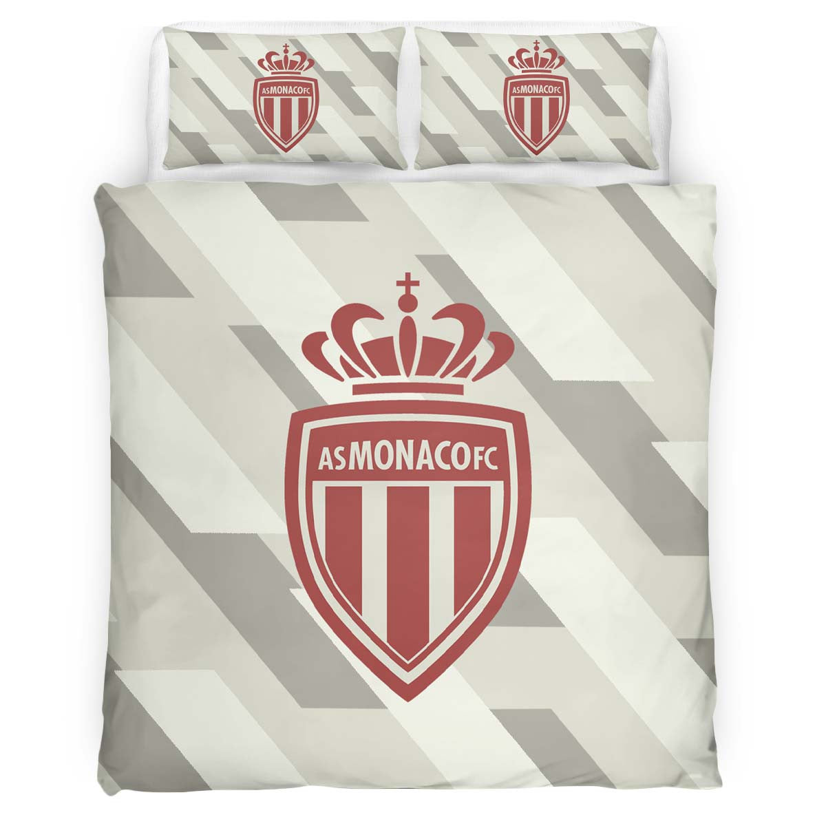 Housse De Couette AS Monaco French Football Teams 09 Parure de lit Ensemble De Literie