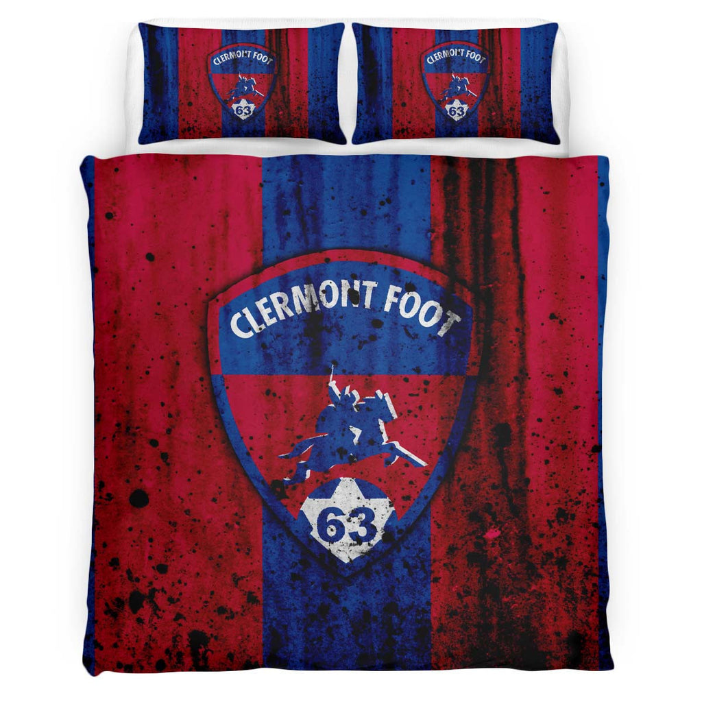 Housse De Couette Clermont Foot French Football Teams 09 Parure de lit Ensemble De Literie