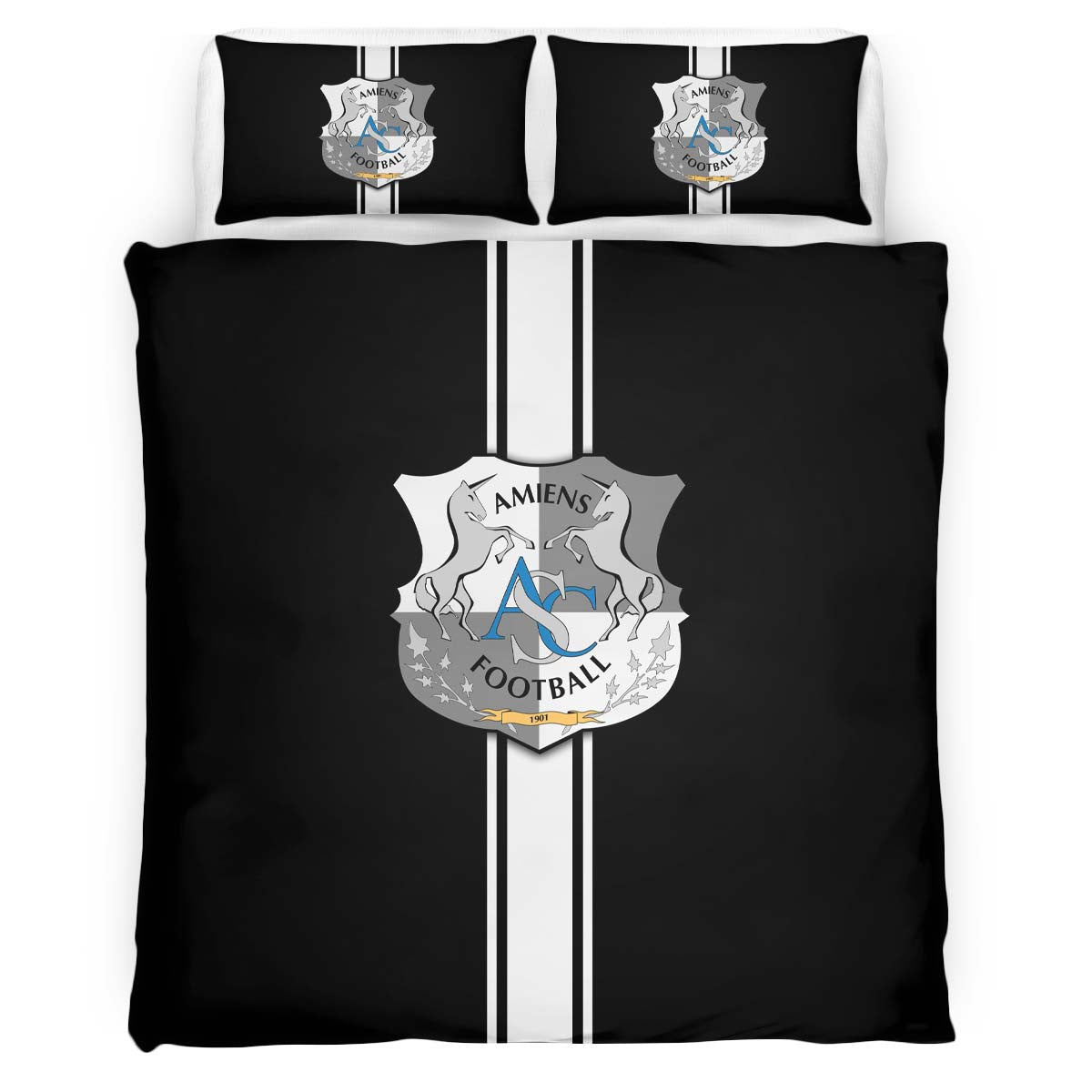 Housse De Couette Amiens SC French Football Teams 10 Parure de lit Ensemble De Literie