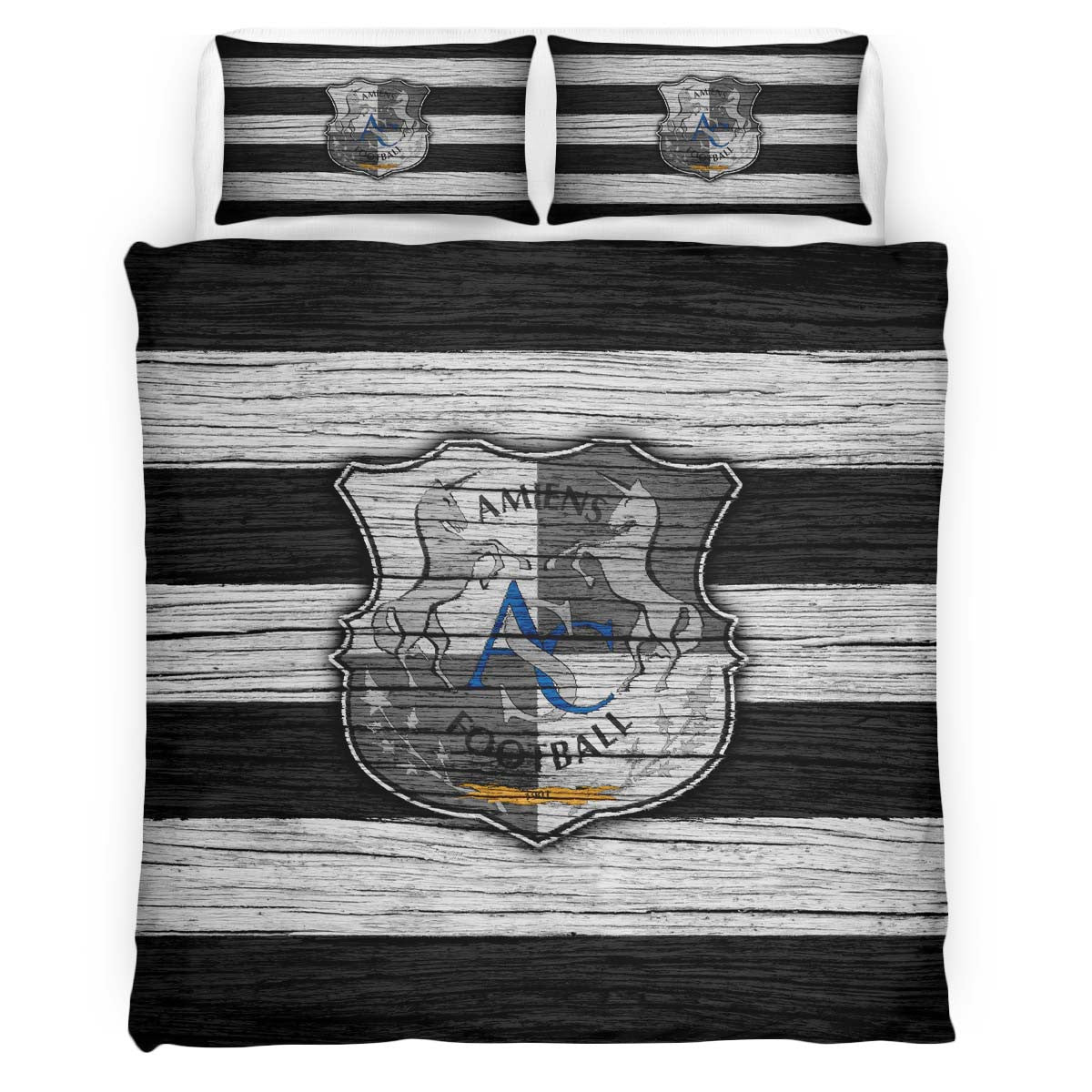 Housse De Couette Amiens SC French Football Teams 03 Parure de lit Ensemble De Literie