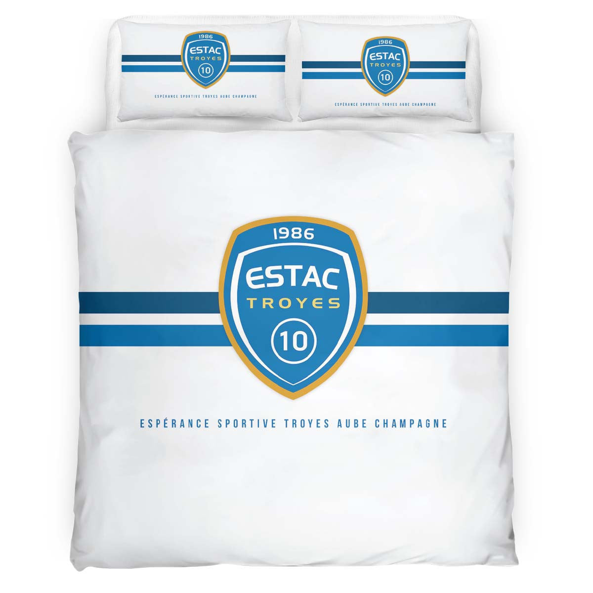 Housse De Couette ESTAC Troyes Football Teams 02 Parure de lit Ensemble De Literie
