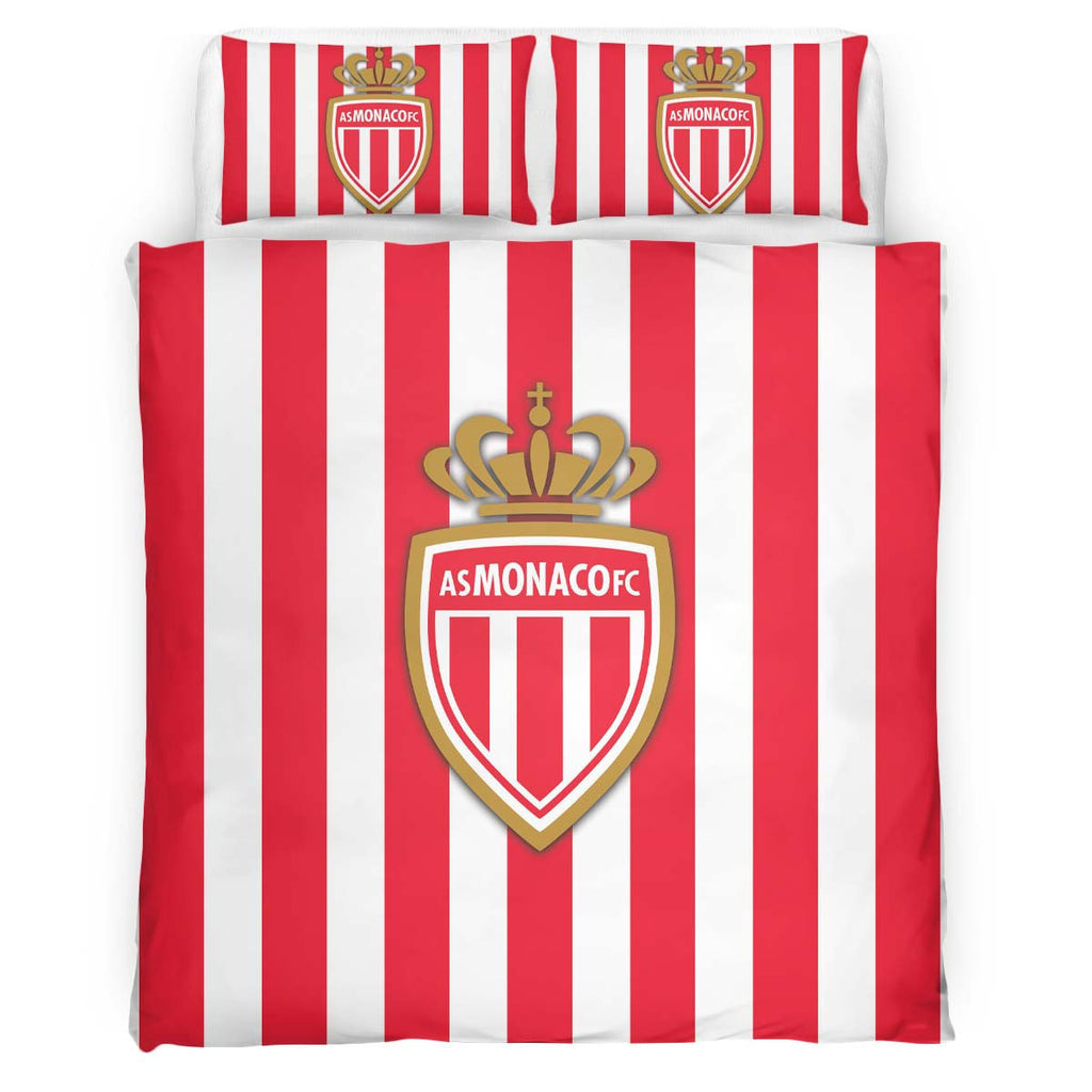 Housse De Couette AS Monaco French Football Teams 21 Parure de lit Ensemble De Literie