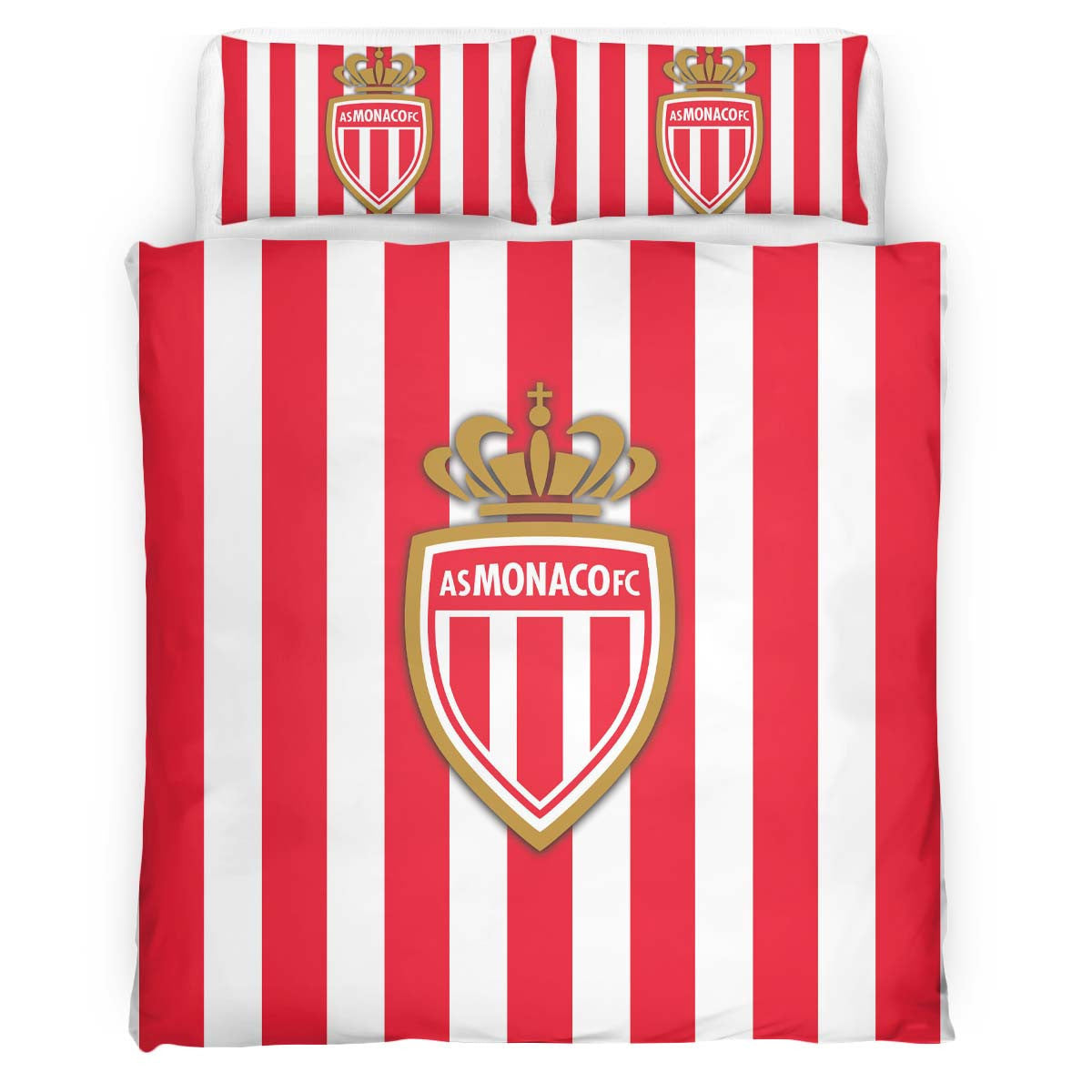 Housse De Couette AS Monaco French Football Teams 21 Parure de lit Ensemble De Literie