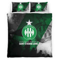 Housse De Couette AS Saint-Etienne French Football Teams 04 Parure de lit Ensemble De Literie