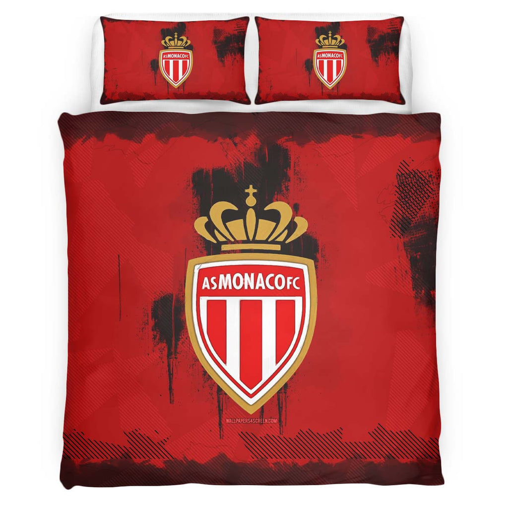 Housse De Couette AS Monaco French Football Teams 16 Parure de lit Ensemble De Literie