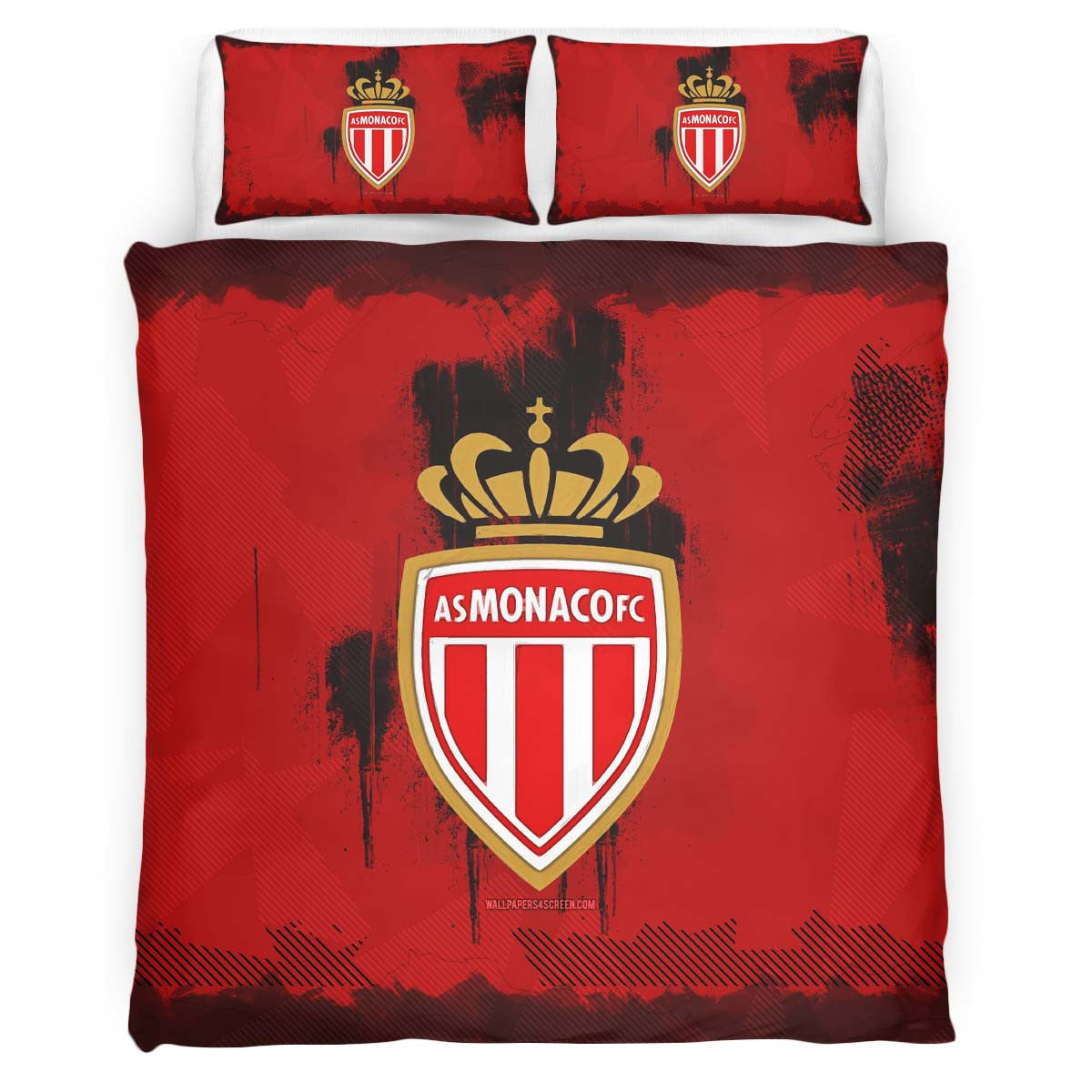 Housse De Couette AS Monaco French Football Teams 16 Parure de lit Ensemble De Literie