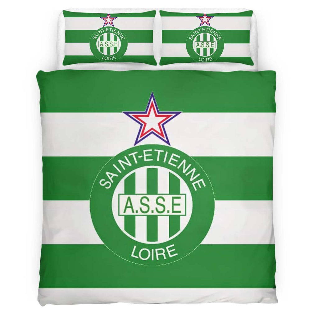 Housse De Couette AS Saint-Etienne French Football Teams 12 Parure de lit Ensemble De Literie
