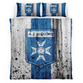 Housse De Couette AJ Auxerre French Football Teams 11 Parure de lit Ensemble De Literie