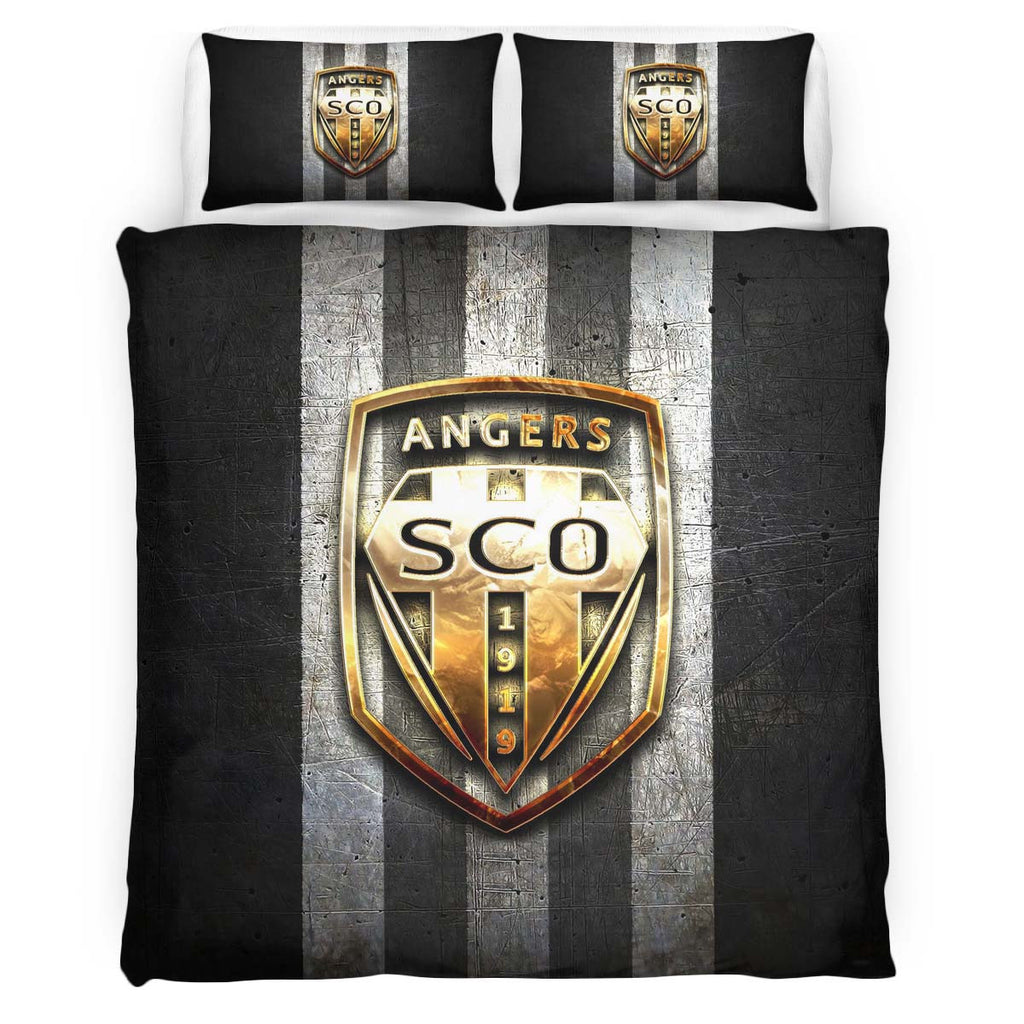 Housse De Couette Angers SCO French Football Teams 06 Parure de lit Ensemble De Literie