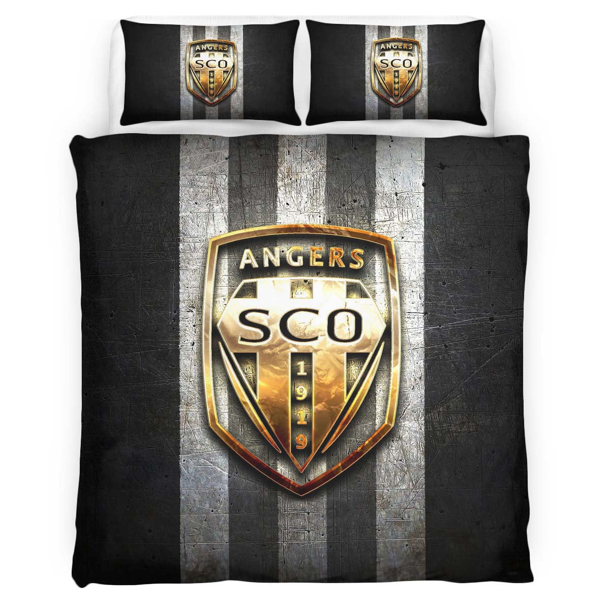 Housse De Couette Angers SCO French Football Teams 06 Parure de lit Ensemble De Literie