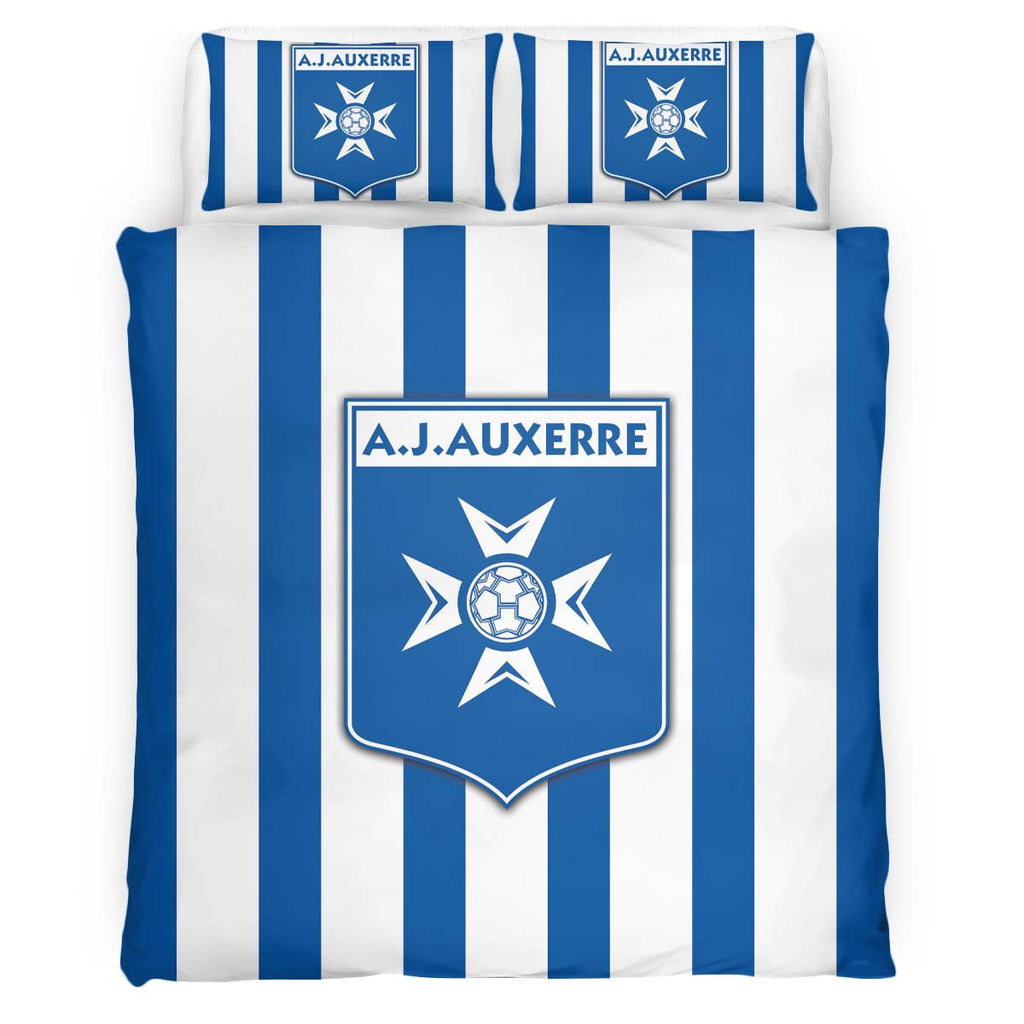 Housse De Couette AJ Auxerre French Football Teams 14 Parure de lit Ensemble De Literie