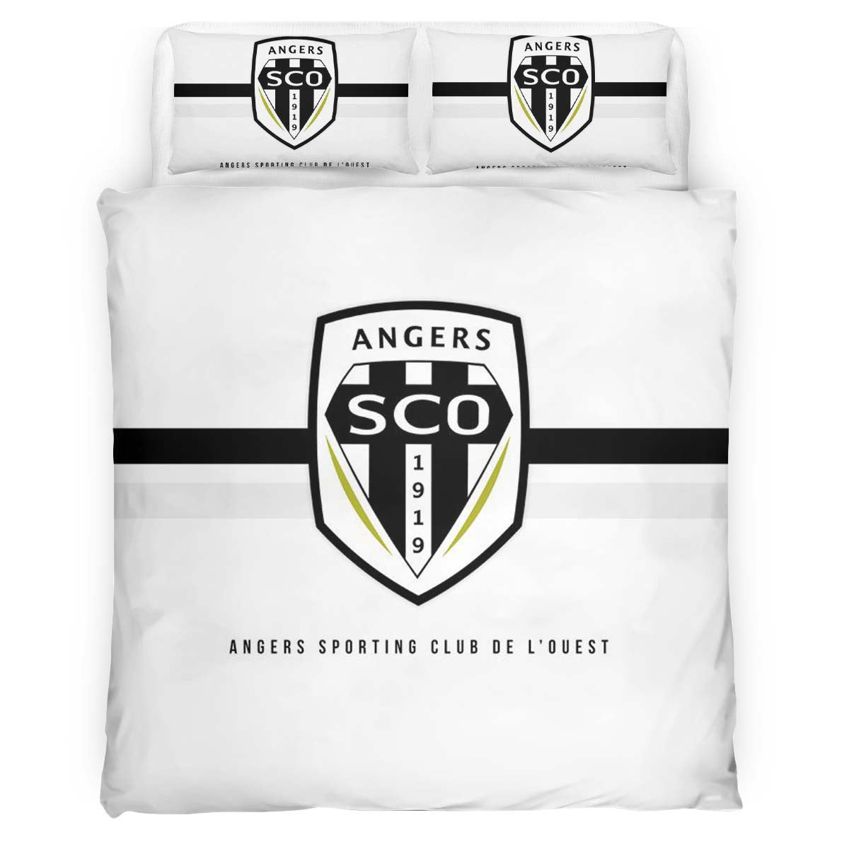 Housse De Couette Angers SCO French Football Teams 14 Parure de lit Ensemble De Literie