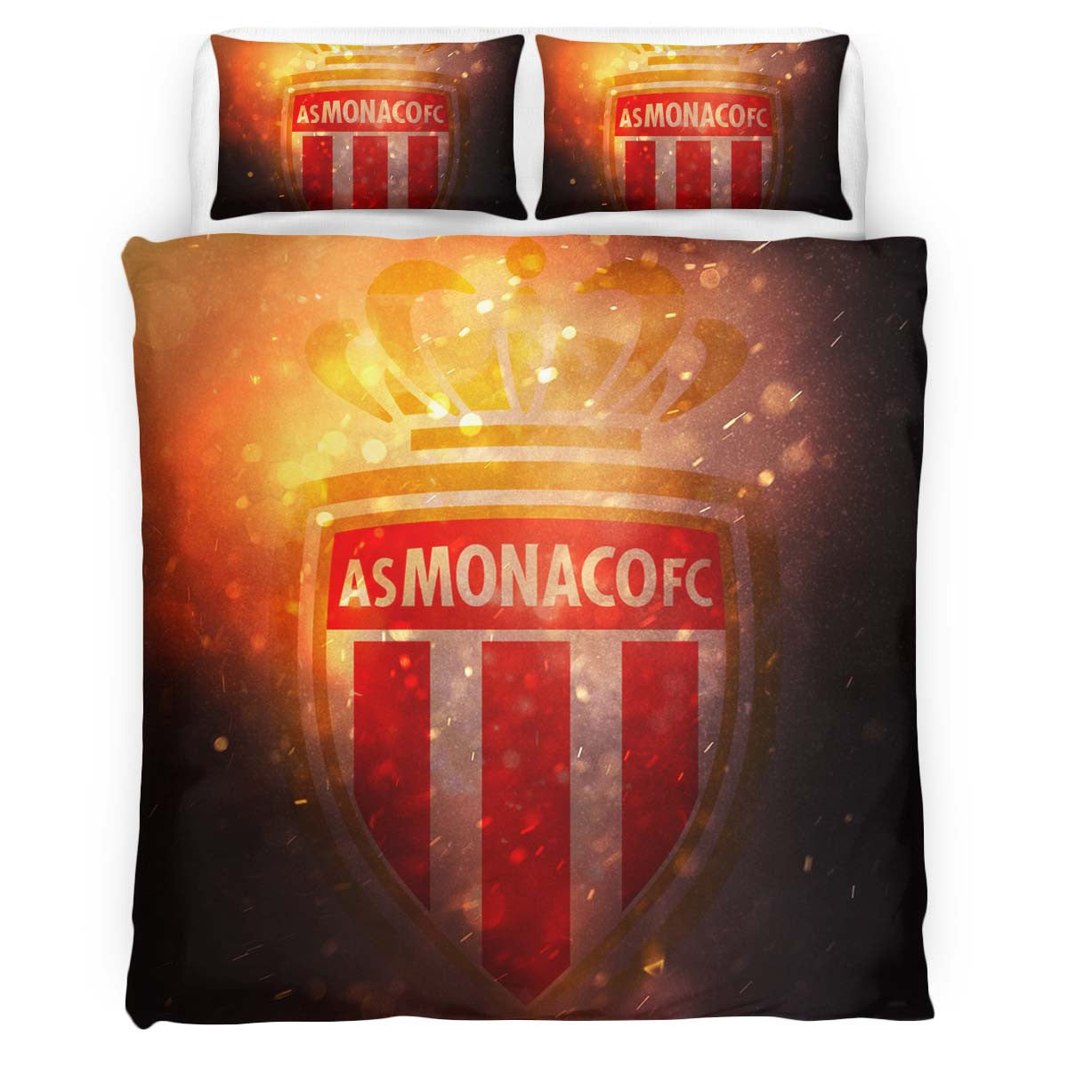Housse De Couette AS Monaco French Football Teams 05 Parure de lit Ensemble De Literie