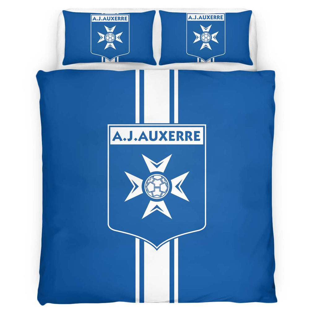 Housse De Couette AJ Auxerre French Football Teams 13 Parure de lit Ensemble De Literie